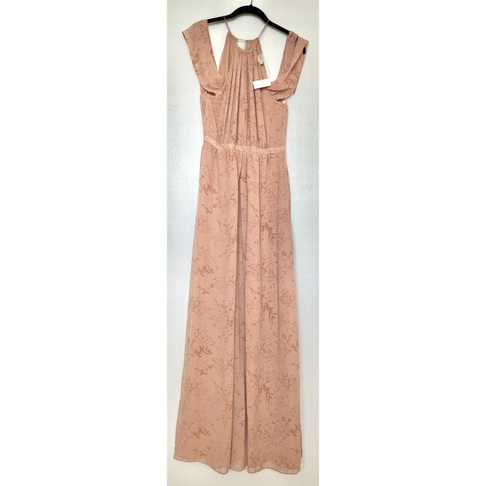 TJD Floral Flowy Goddess Halter Maxi Dress - Picture 4 of 8
